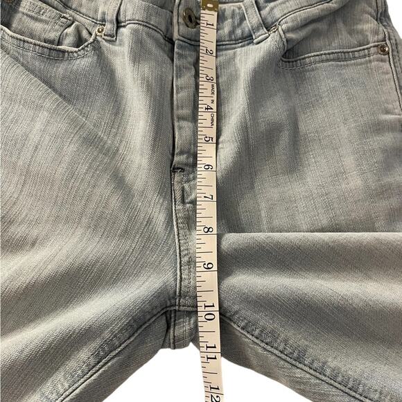 Chicos Platinum Jeans Womens 0 Blue Denim High Rise Boot Cut Light Wash Stretch - Picture 7 of 8